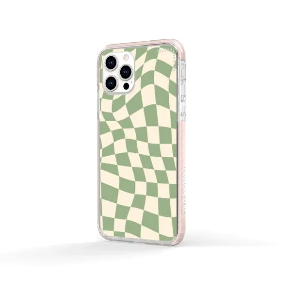 iPhone Case - Swirled Checkered