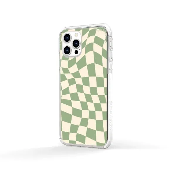iPhone Case - Swirled Checkered