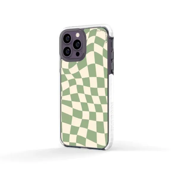 iPhone Case - Swirled Checkered