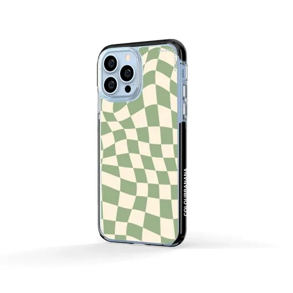 iPhone Case - Swirled Checkered