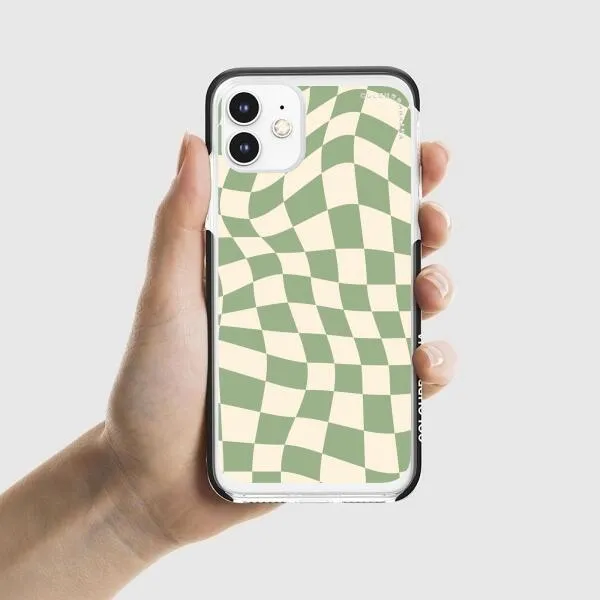 iPhone Case - Swirled Checkered