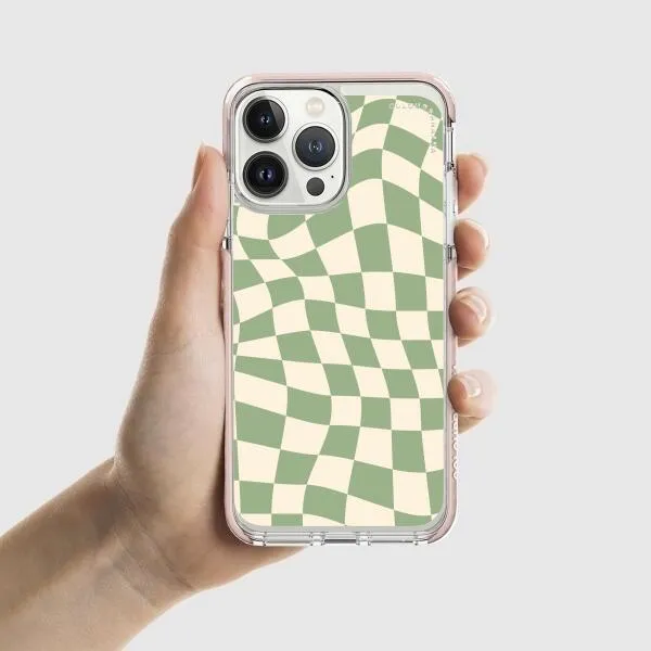 iPhone Case - Swirled Checkered