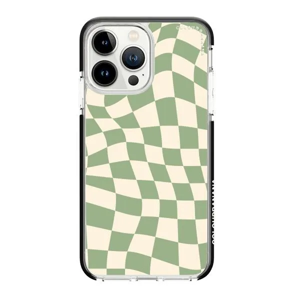 iPhone Case - Swirled Checkered