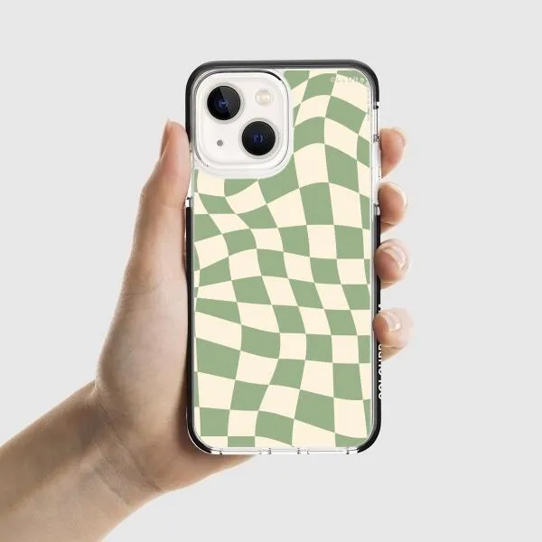 iPhone Case - Swirled Checkered