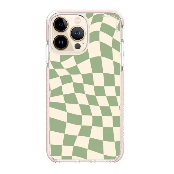 iPhone Case - Swirled Checkered