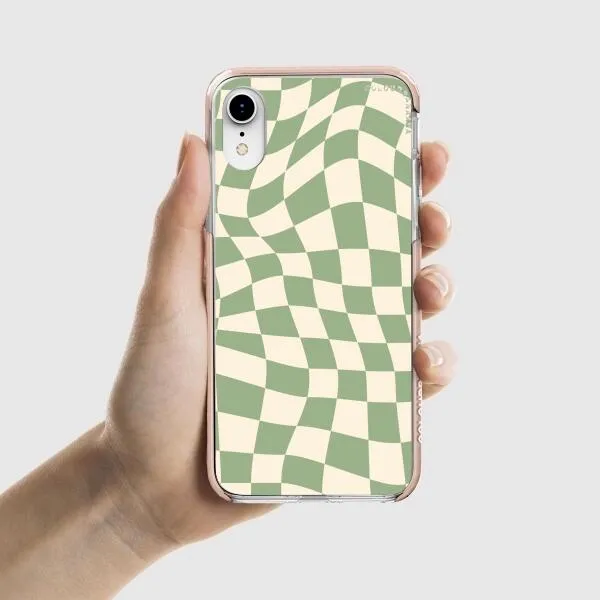 iPhone Case - Swirled Checkered