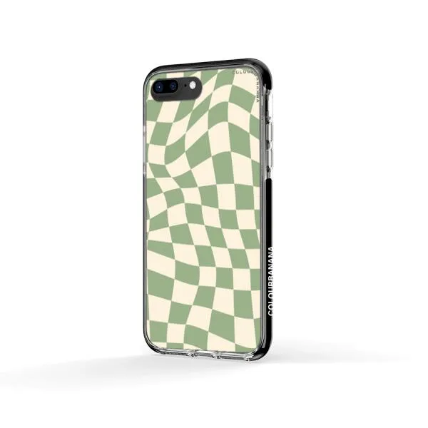 iPhone Case - Swirled Checkered