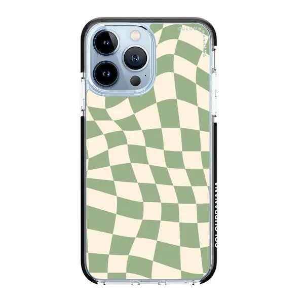 iPhone Case - Swirled Checkered