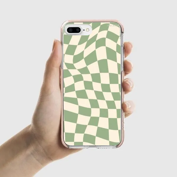 iPhone Case - Swirled Checkered