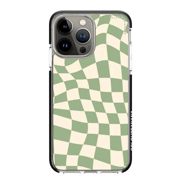 iPhone Case - Swirled Checkered