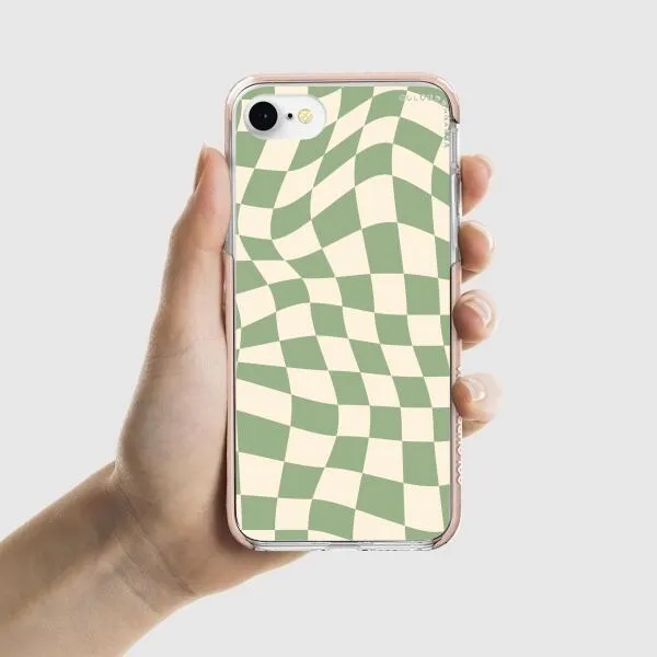 iPhone Case - Swirled Checkered