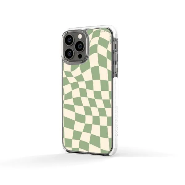 iPhone Case - Swirled Checkered
