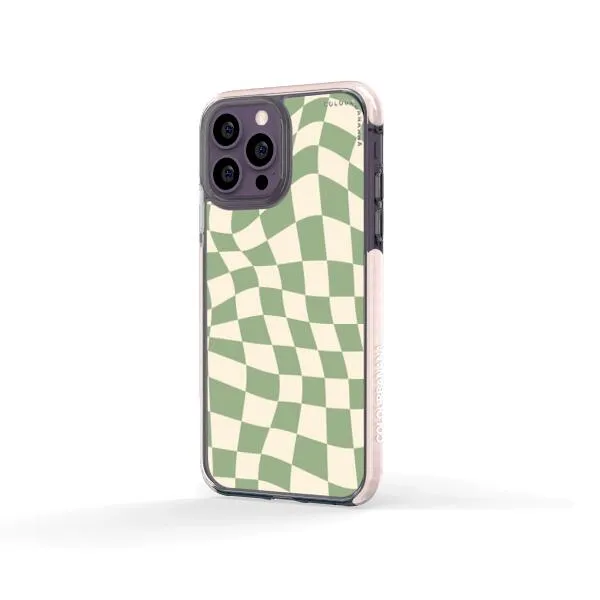 iPhone Case - Swirled Checkered