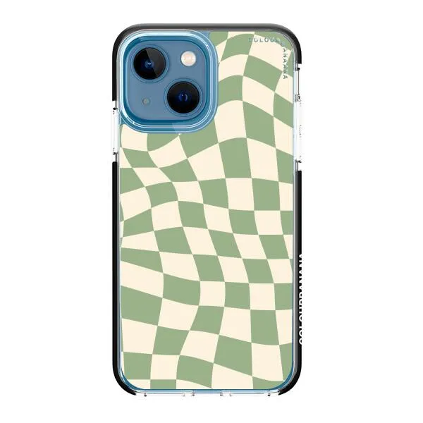 iPhone Case - Swirled Checkered