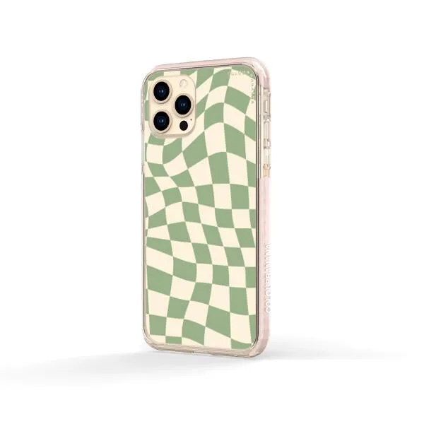 iPhone Case - Swirled Checkered