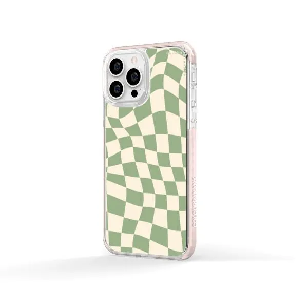 iPhone Case - Swirled Checkered
