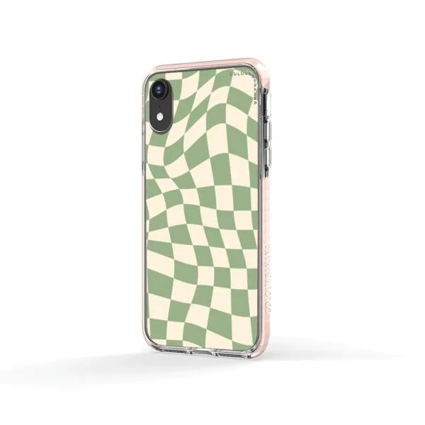 iPhone Case - Swirled Checkered