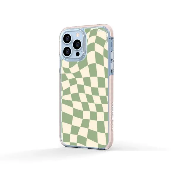 iPhone Case - Swirled Checkered