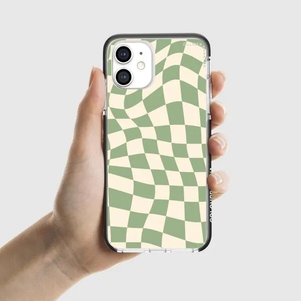 iPhone Case - Swirled Checkered