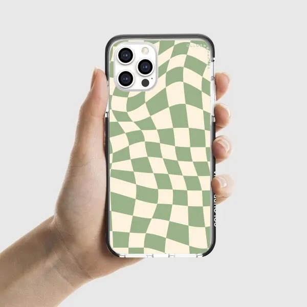 iPhone Case - Swirled Checkered