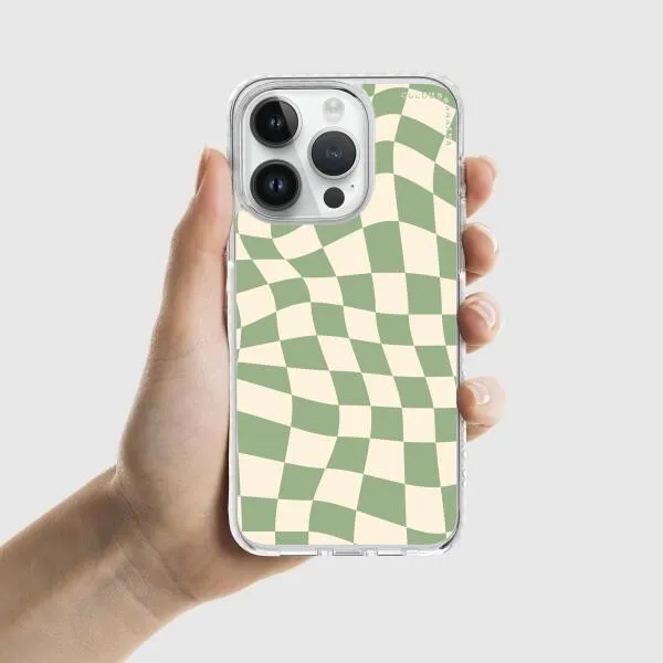 iPhone Case - Swirled Checkered