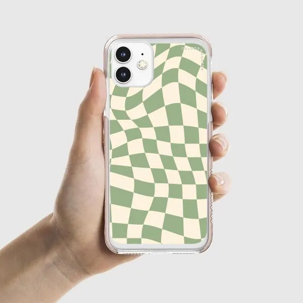iPhone Case - Swirled Checkered