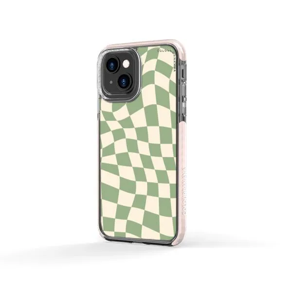 iPhone Case - Swirled Checkered