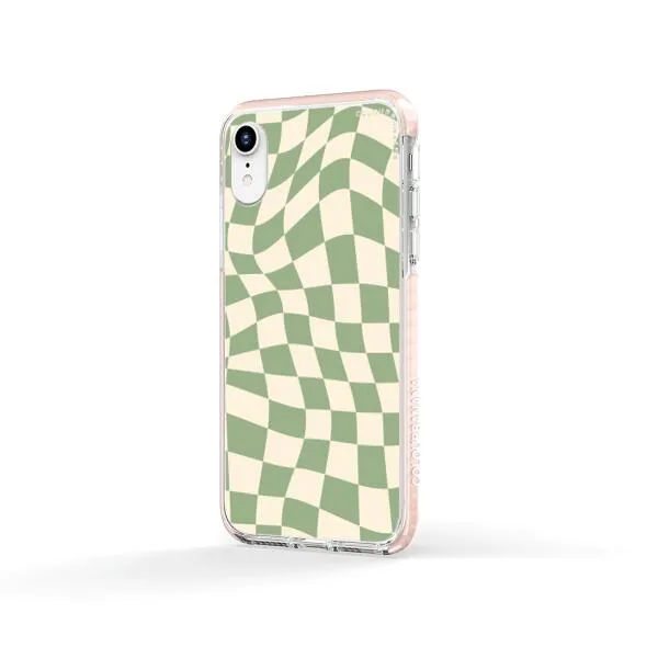 iPhone Case - Swirled Checkered