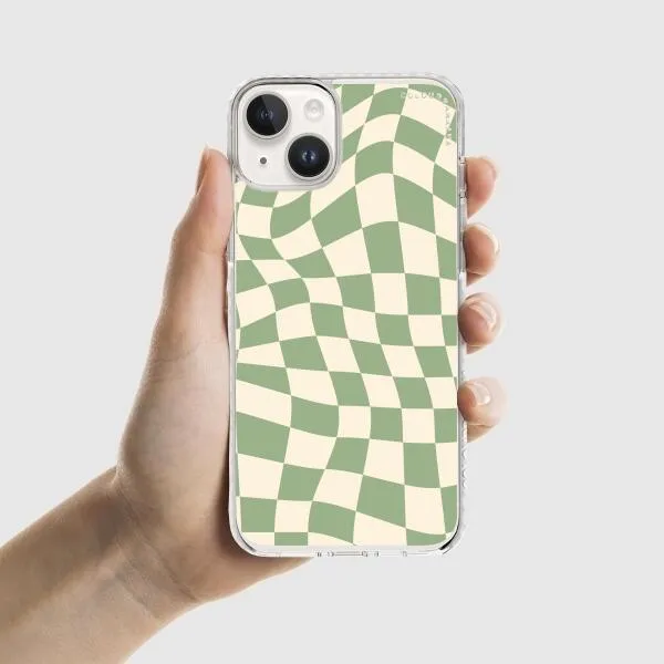 iPhone Case - Swirled Checkered