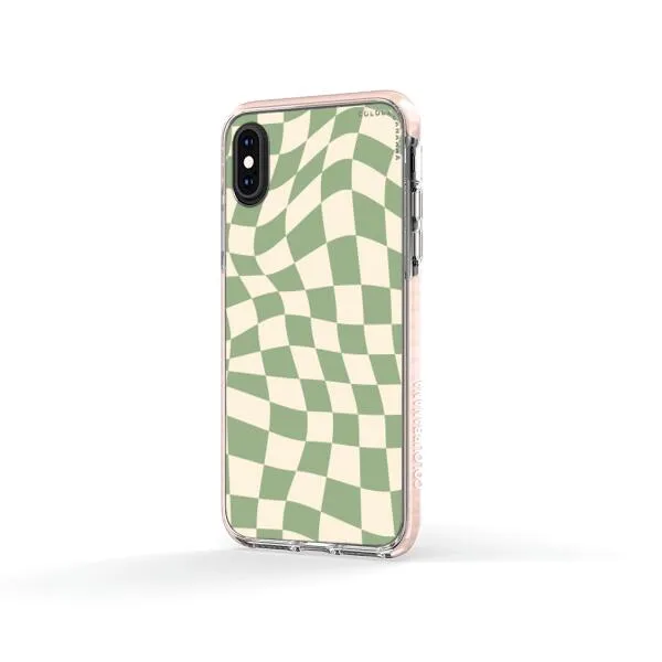 iPhone Case - Swirled Checkered