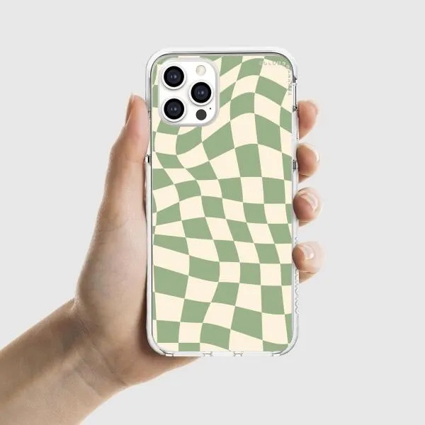 iPhone Case - Swirled Checkered