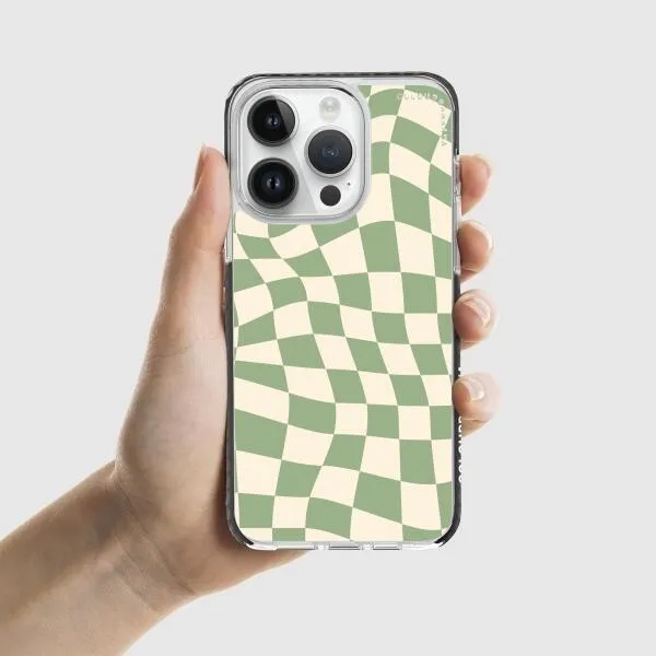 iPhone Case - Swirled Checkered