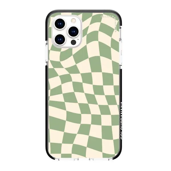 iPhone Case - Swirled Checkered