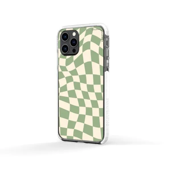 iPhone Case - Swirled Checkered