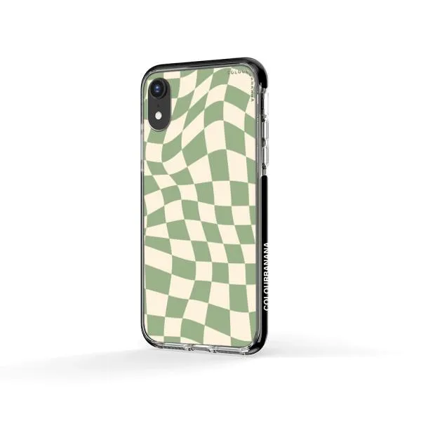 iPhone Case - Swirled Checkered