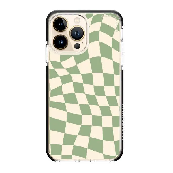 iPhone Case - Swirled Checkered