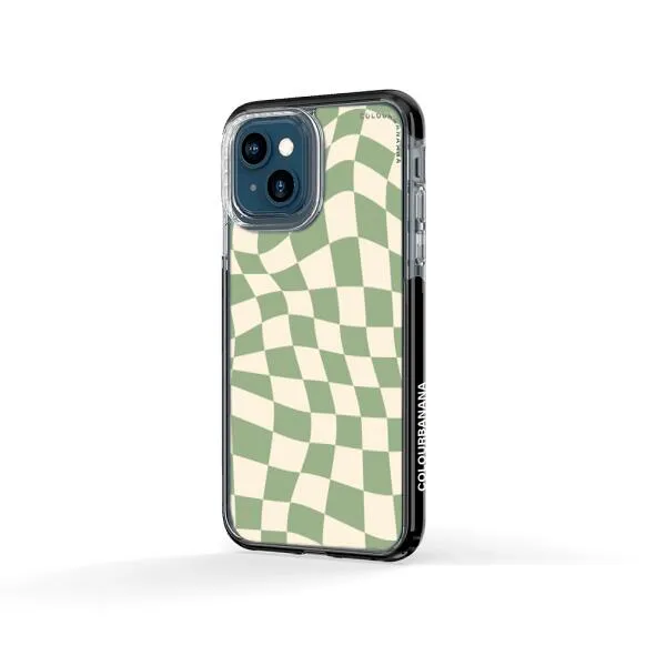 iPhone Case - Swirled Checkered