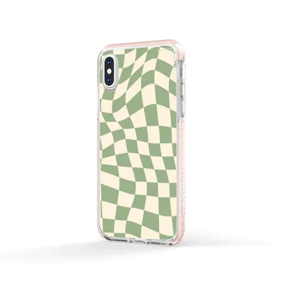 iPhone Case - Swirled Checkered