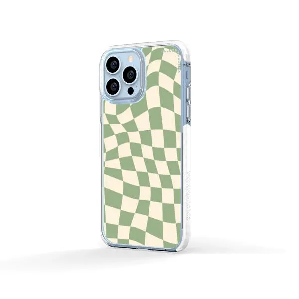 iPhone Case - Swirled Checkered
