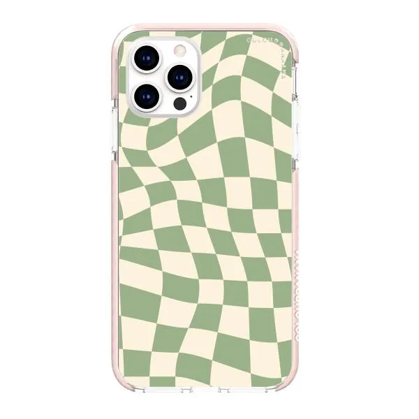 iPhone Case - Swirled Checkered