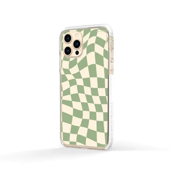 iPhone Case - Swirled Checkered