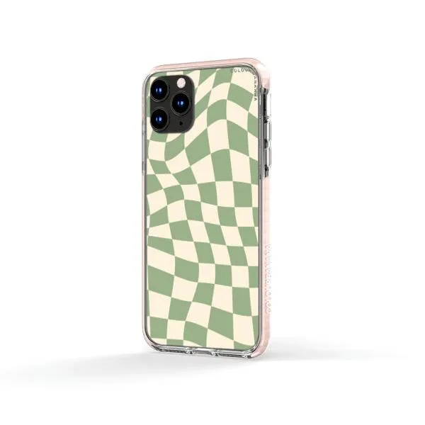 iPhone Case - Swirled Checkered