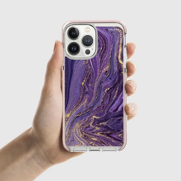 iPhone Case - Ultra Violet Purple Marble
