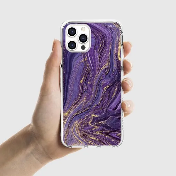 iPhone Case - Ultra Violet Purple Marble