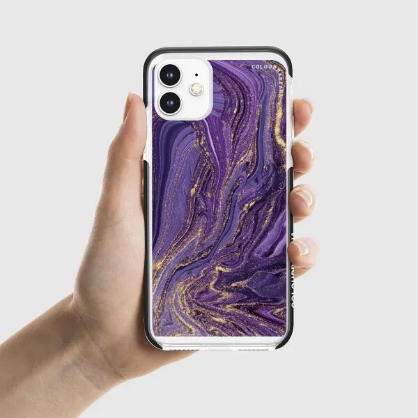 iPhone Case - Ultra Violet Purple Marble