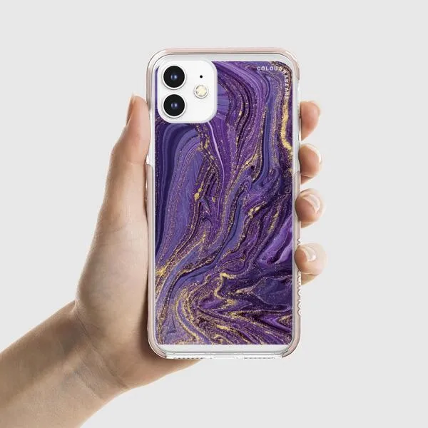 iPhone Case - Ultra Violet Purple Marble