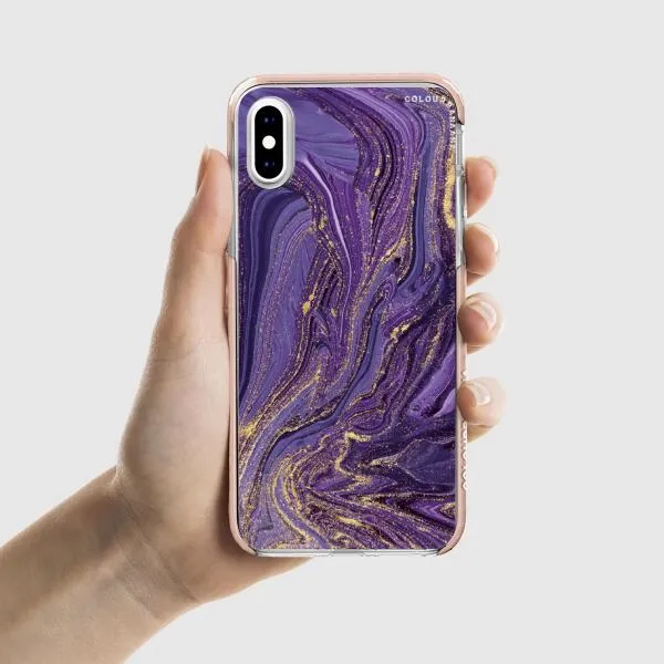 iPhone Case - Ultra Violet Purple Marble