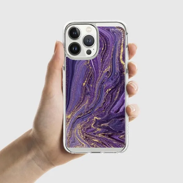 iPhone Case - Ultra Violet Purple Marble