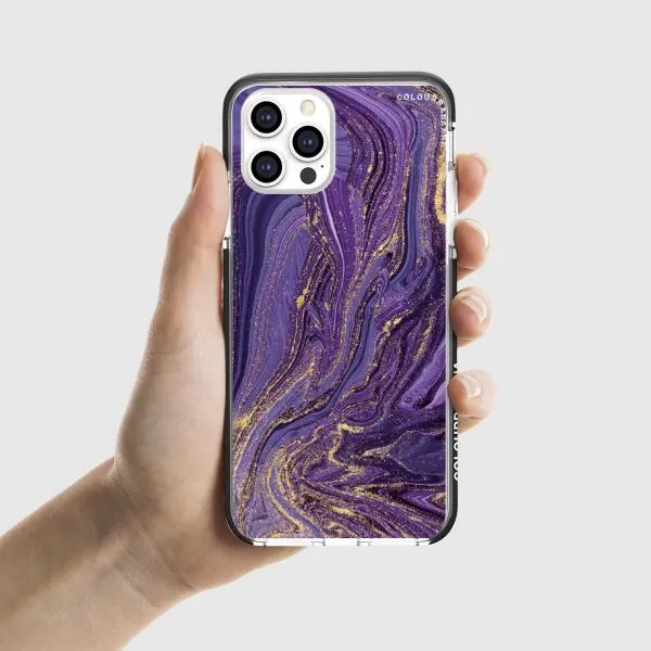 iPhone Case - Ultra Violet Purple Marble