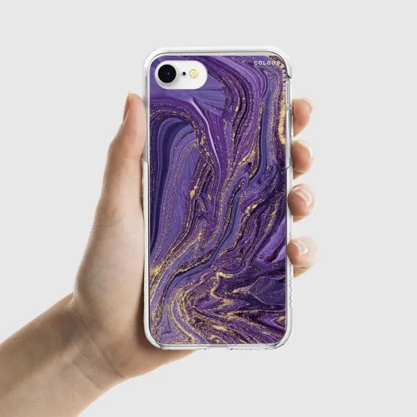 iPhone Case - Ultra Violet Purple Marble